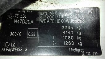 BMW X3 E83 2.0d 130kW N47D20A Xdrive převodovka rozvodovka - 11