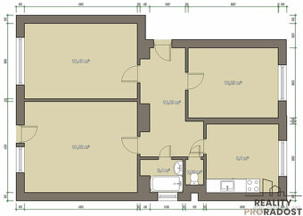 Prodej bytu 3+1, 74 m2 - 11
