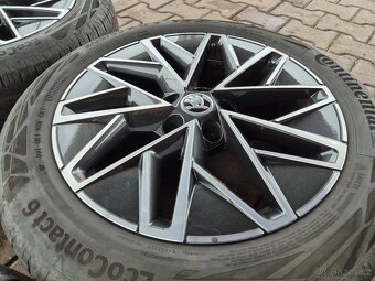 Alu kola Škoda 5x112 7x17 ET46 205/55r17 letní 5E3 601 025 - 11