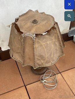 Krásná prvorepubliková stolní lampa svítilna - čti popis - 11