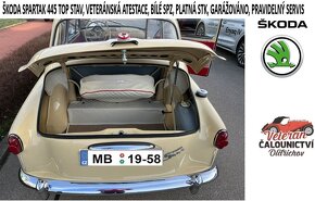 Škoda Spartak 445 1958, TOP, Veteránská atest., bílé SPZ - 11