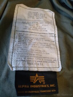 BUNDA PARKA M65 ALPHA INDUSTRIES OLIVE L/R V.Č. VLOŽKY - 11