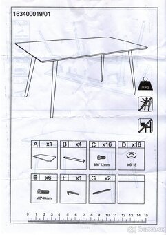 Prodám černý  kuchyňský stůl v SUPER STAVU - 11