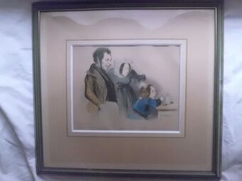 Starožitné Ručně Kolorované Litografie CHEZ AUBERT cca 1830 - 11