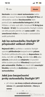 Autosedačka Storchenmühle Starlight SP - 11