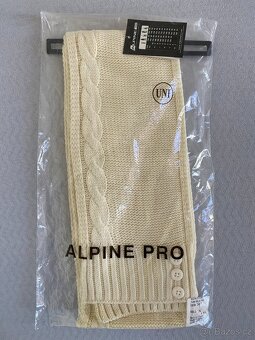 Nová dámská šála Alpine Pro - černá, krémová - akryl - 11