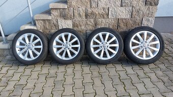 Alu sadu 5x112 r17 Dijon originál  vw golf zimní pneu - 11