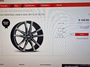 AEZ Montreal 8,5x20 5x112 black polished - 11