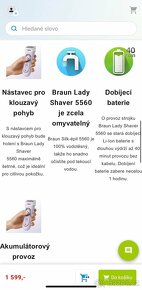 Damský holící strojek Braun Lady Shaver 5560 - 11