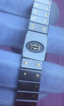 CARTIER Santos SteelGold 75018 Kt pánské hodinky Unisex bílý - 11
