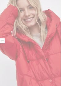 Bunda Vero Moda dámská, červená barva, zimní M - 11
