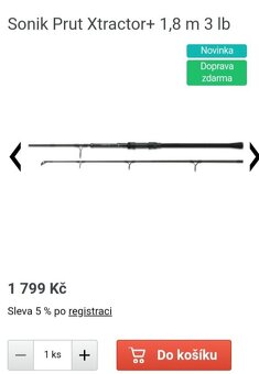 Rybářské pruty,prut Sonik xtractor+ - 11