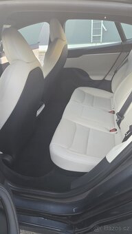Tesla S, LR, 26 tis. km, tov. záruka, krémová kůže, yoke - 11