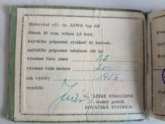 Jawa 550 Pařez s TP - 11