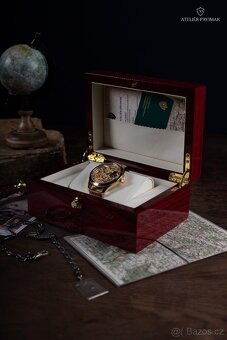 Exkluzivní starožitné skeletové hodinky OMEGA 1938 - 11