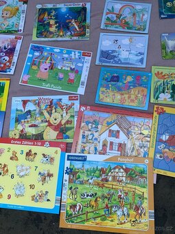 Obří sbírka puzzle (princezny, i dřevěné, Krtek, Disney.. - 11