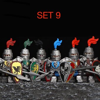 Figúrky Rytieri 1 (8ks) typ lego, nové, nehrané - 11