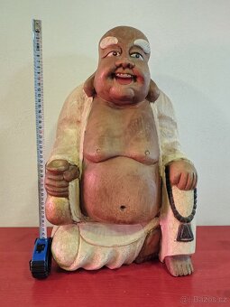 Budha dřevěný, 52 cm - 11