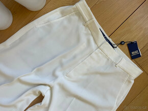 Nové volné bílé elegantní kalhoty s puky Ralph Lauren 40 - 11