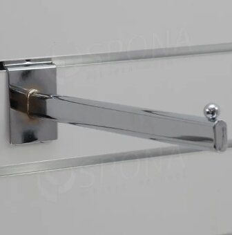 Kolejnicový věšák, Gondola, variabilní s háčky a pod. - 11