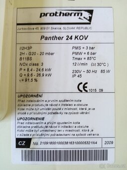 Protherm Pantther 24 KOV (17) a Protherm Panther 24 KTO (17) - 11
