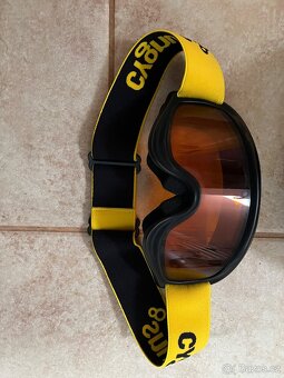 Lyzarska snowboard helma detska B-square 52-54 bryle Cygnus - 11
