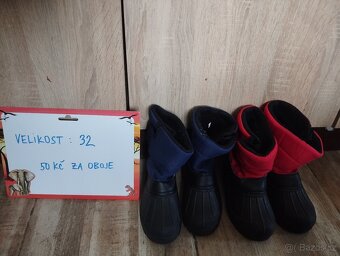 Boty  kluk velikost 31,32,33 ,34 a brusle 24-31 a 29-32a - 11