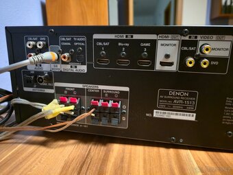 AV receiver DENON, sloupové reproduktory, aktivní subwoofer - 11