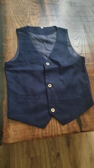 Chlapecký oblek modrý + boty 35 - 11