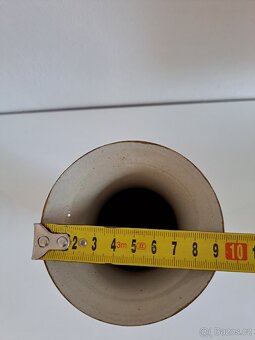 Stará váza s čínským, květinovým motivem - 11