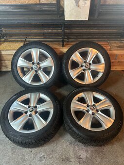 ALU Kola ŠKODA 5x112 R17 DOLOMITE Zimní Pneu 225/50/17 - 11