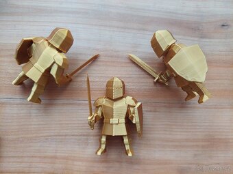 Nová figurka zlatý rytíř, zbrojnoš, středověk, rytíři SLEVA - 11