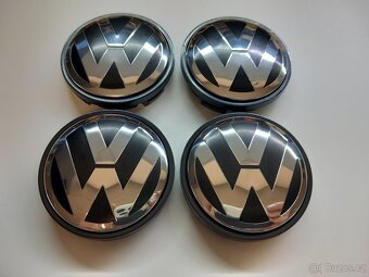 Středové krytky Vw, 56x52mm chrom logo - 11