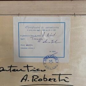 Staré krásné obrazy s certifikáty 2 kusy - 11