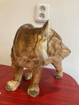 Velký porcelánový medvěd Grizzly - 11