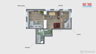 Prodej bytu 2+1, 54 m²,Benešov nad Ploučnicí,ul. Heřmanovská - 11