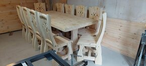 Drevený stôl 160×80 + 6 kus.stoličkov - 11
