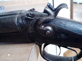 Historický damaskovy kulový dvoják Lancaster - 11