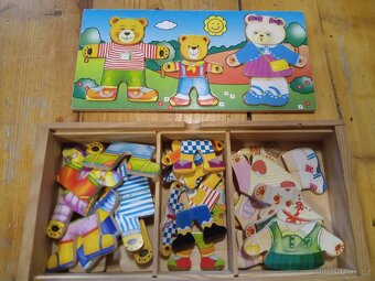 hračky, dřevěné, motorické, emoce pro malé děti - 11