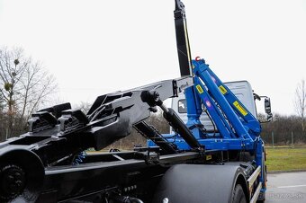 HÁKOVÝ NOSIČ KONTEJNERŮ + HYDRAULICKÁ RUKA MERCEDES AXOR 18T - 11