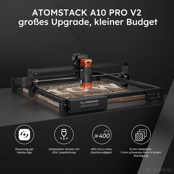 Laserová gravírka/laser ATOMSTACK A10 PRO V2 - 11