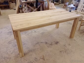 Jídelní stůl a židle masiv jasan set - 11