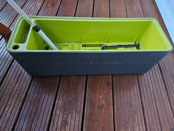 červený presovač Smeg, větrák 2v1,levandule podnos 35cm - 11