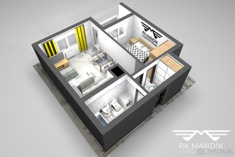Pronájem byty 2+kk, 43 m2 - Praha - Vysočany, ev.č. 675 - 11