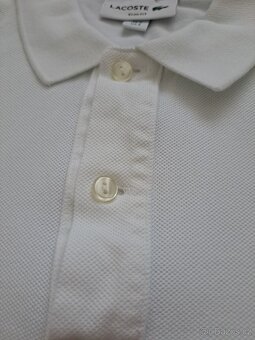 Lacoste - Bílé Polo tričko s límečkem - 11