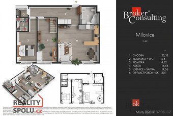 Prodej, byty/3+kk, 91 m2, Topolová 910, 28924 Milovice, Nymb - 11