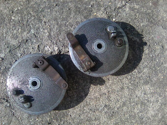 Jawa 50/05 - motor,řídítka,výfuky,revmaplechy s nášlapi,brzd - 11