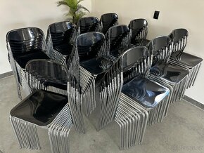 109 kusů Stohovatelné gastro židle. Bistro - 11