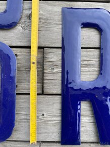 100 let stará smaltovana pismena rarita 31 kusu top stav - 11