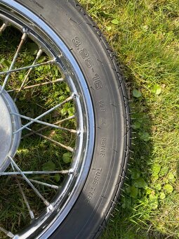 ORIGINÁL NEPOUŽITÉ PŘEDNÍ KOLO 16 NA MOTOCYKL JAWA ČZ - 11